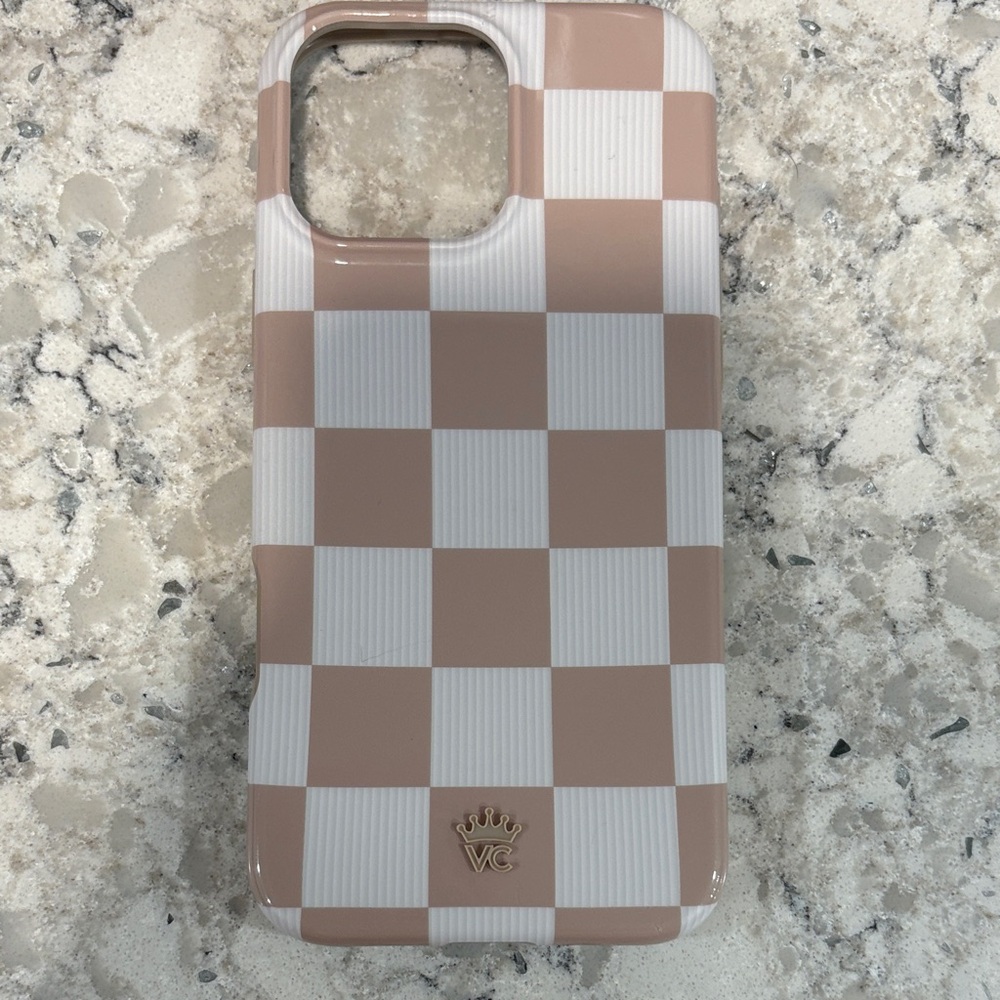 Checkered Pink & White Phone Case